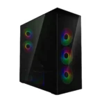 Arctic Xtender VG Gaming Midi Tower Κουτί Υπολογιστή με Πλαϊνό Παράθυρο Μαύρο