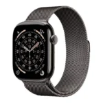Apple Watch Series 11 Cellular Titanium 46mm Αδιάβροχο με eSIM και Παλμογράφο (Slate Titanium Case with Slate Milanese Loop - M/L)