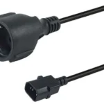 Equip IEC C14 - Schuko Cable 0.25m Μαύρο 112106