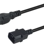 Equip IEC C14 - IEC C15 Cable 3m Μαύρο 112171