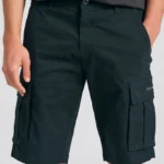 Funky Buddha Ανδρική Βερμούδα Cargo Μαύρη FBM011-002-03-BLACK