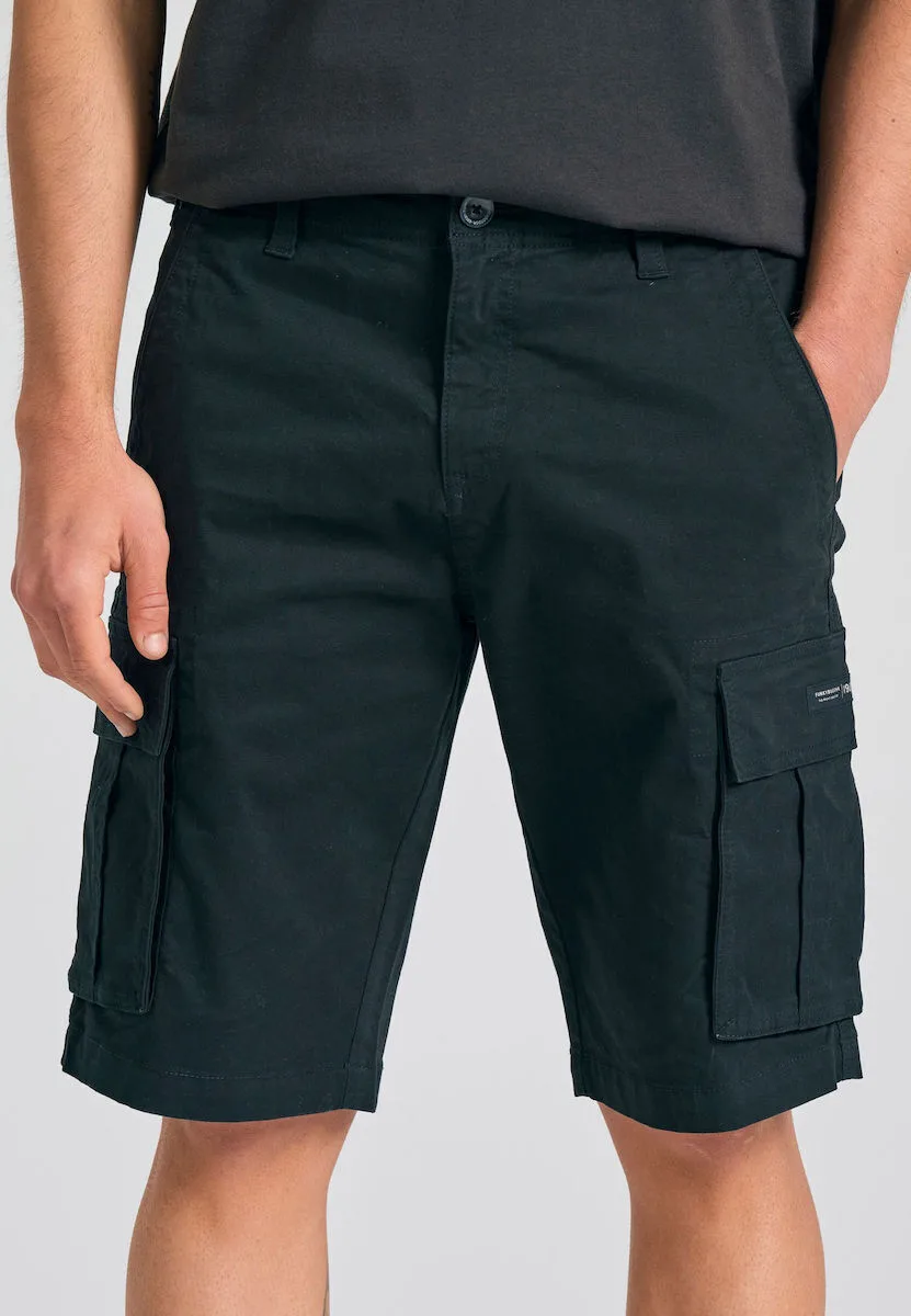 Funky Buddha Ανδρική Βερμούδα Cargo Μαύρη FBM011-002-03-BLACK - Image 1