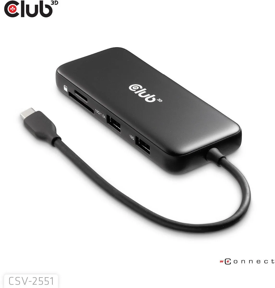 20251010162759_club3d_usb_c_docking_station_me_hdmi_displayport_4k_pd_ethernet_mayro_csv_2551.jpeg Club3D USB-C Docking Station με HDMI/DisplayPort 4K PD Ethernet Μαύρο (CSV-2551) - Image 1