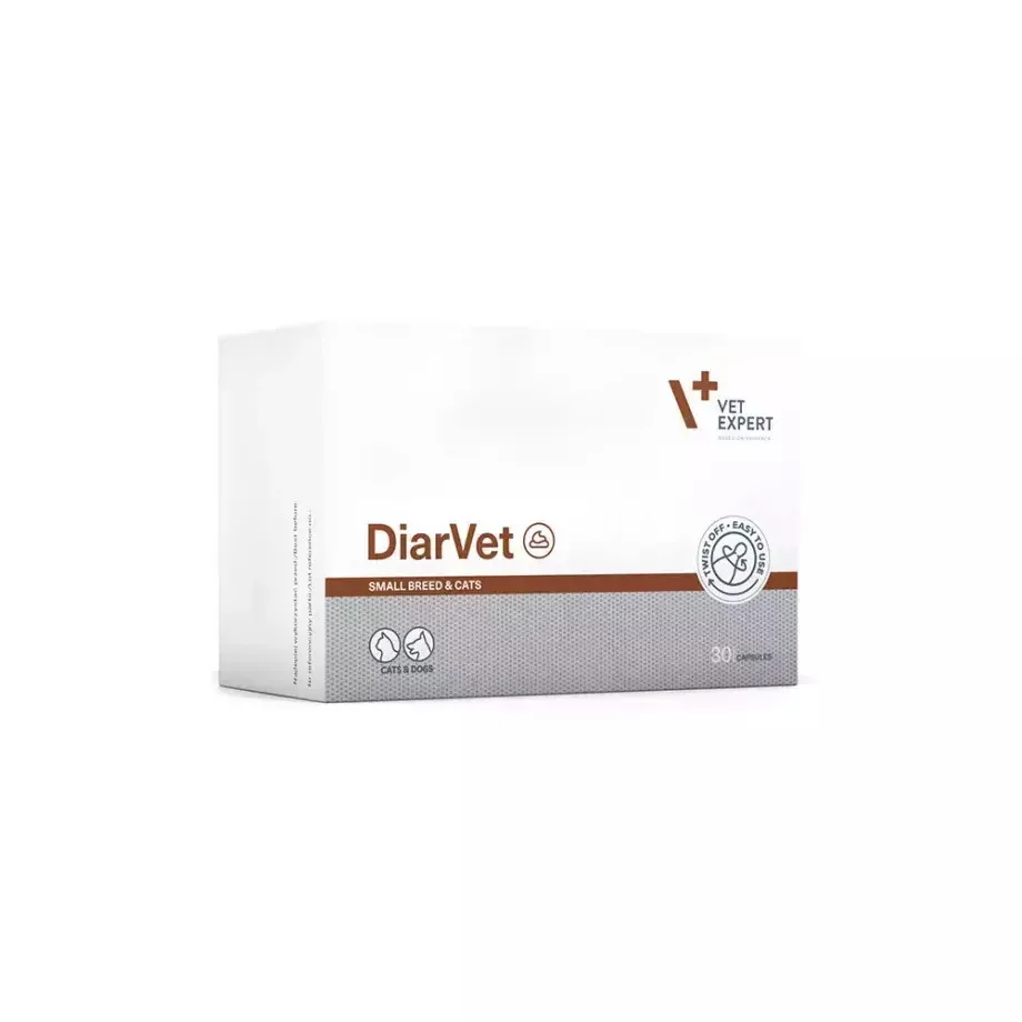 VetExpert Diarvet Small Breeds Πολυβιταμίνες Σκύλου και Γάτας 30caps για Ενίσχυση Οργανισμού - Image 1