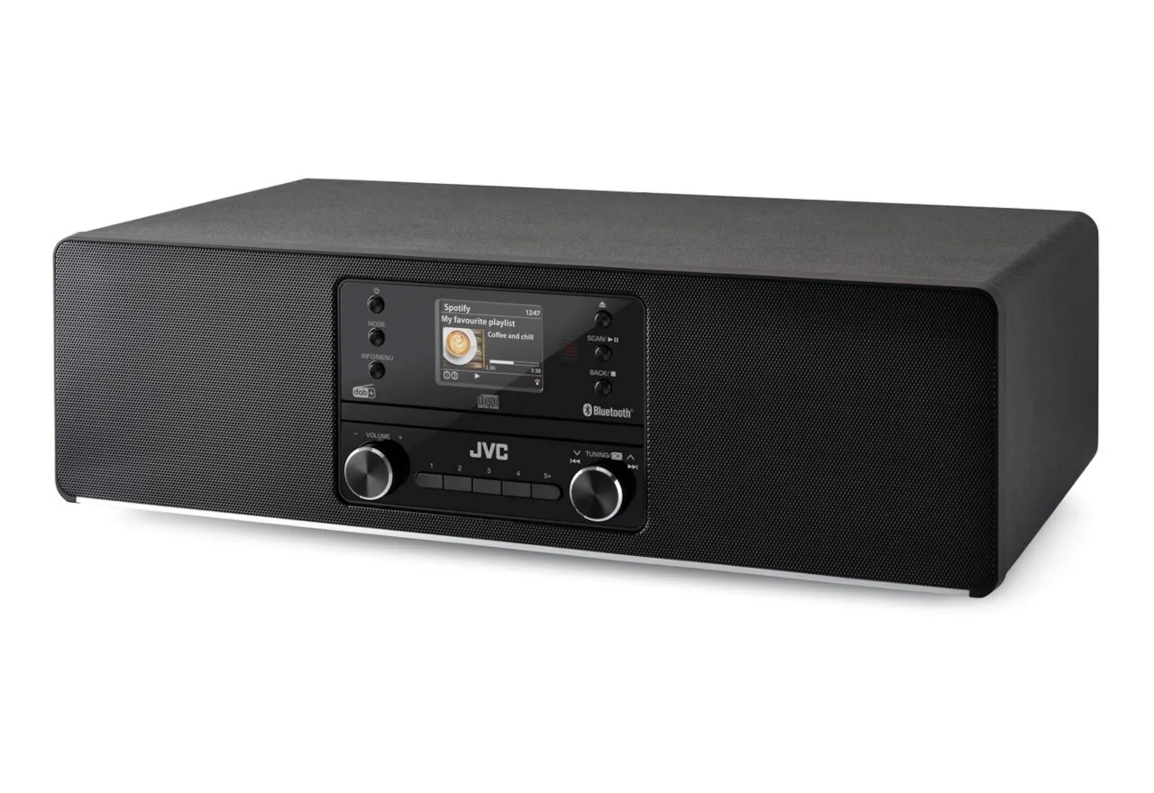 JVC Φορητό Ηχοσύστημα RD-E984B με USB / Ραδιόφωνο σε Μαύρο Χρώμα - Image 1