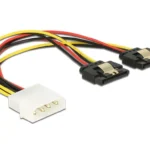 DeLock 4-Pin Molex - 15-Pin Sata Cable 0.2m Πολύχρωμο 85237