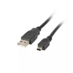 Lanberg USB 2.0 Cable USB-A male - mini USB-A male 1.8m (CA-USBK-11CC-0018-BK)