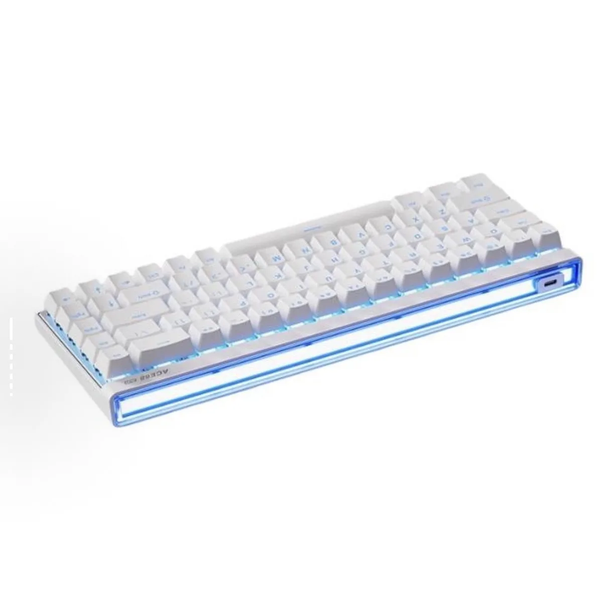MCHOSE Ace 68 Air Ηall Effect Gaming Πληκτρολόγιο Tenkeyless με Magnetic διακόπτες και RGB φωτισμό (Αγγλικό US) Λευκό - Image 1
