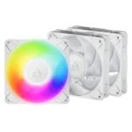 Arctic P14 Pro Case Fan 140mm (2500rpm) με ARGB Φωτισμό και Σύνδεση 4-Pin PWM 3τμχ Λευκό
