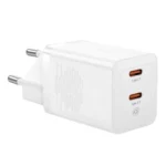 Baseus Φορτιστής Χωρίς Καλώδιο με 2 Θύρες USB-C 40W Power Delivery Λευκός (P10110804217-Z1)