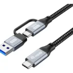 Equip USB 3.2 Cable USB-C male - USB-A / USB-C 100W Μαύρο 3m 128433