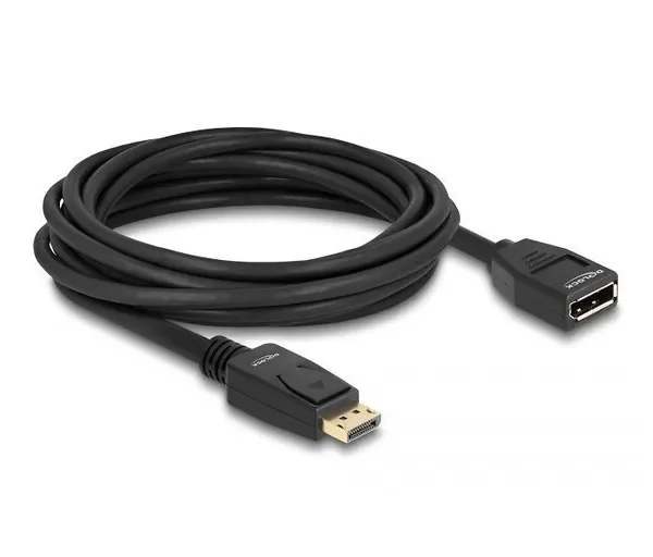 DeLock Cable DisplayPort male - DisplayPort female 5m Μαύρο (80004)