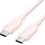 Vention Braided USB 2.0 Cable USB-C male - USB-C Ροζ 1m TRDPF