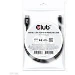 Club3D USB 2.0 Cable USB-C male - micro USB-B Μαύρο 1m CAC-1526