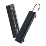 Baseus EliteJoy EH3 USB-C Docking Station με HDMI/DisplayPort 4K PD Ethernet και σύνδεση 2 Οθονών Γκρι