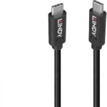 Lindy USB 2.0 Cable USB-C male - USB-C 100W PD Μαύρο 36976