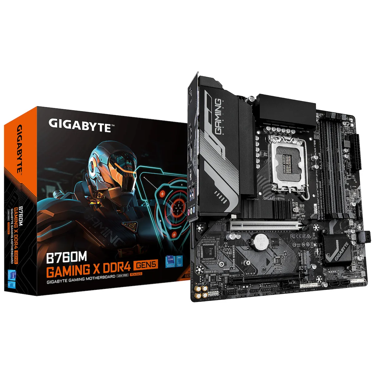 Gigabyte B760M Gaming X DDR4 GEN5 rev. 1.0 Motherboard Micro ATX με Intel 1700 Socket - Image 1