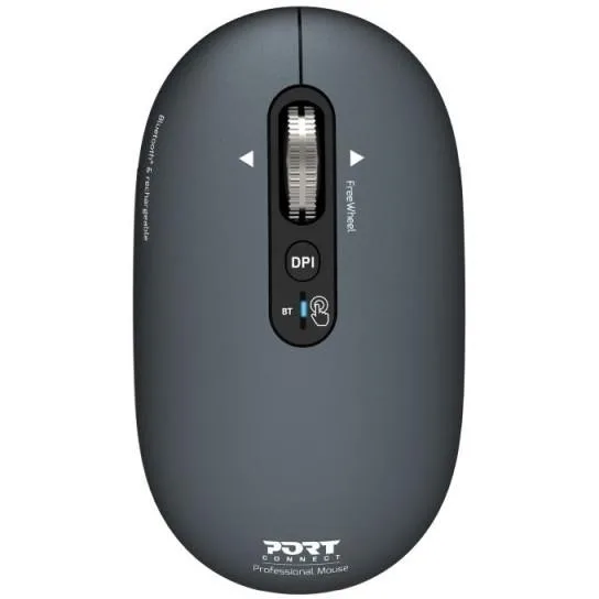 20260203125133_port_designs_asyrmato_bluetooth_pontiki_gri.jpeg Port Designs Ασύρματο Bluetooth Ποντίκι Γκρι - Image 1