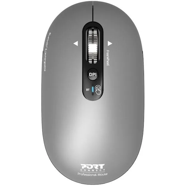 20260203125258_port_designs_asyrmato_bluetooth_pontiki_asimi.jpeg Port Designs Ασύρματο Bluetooth Ποντίκι Ασημί - Image 1