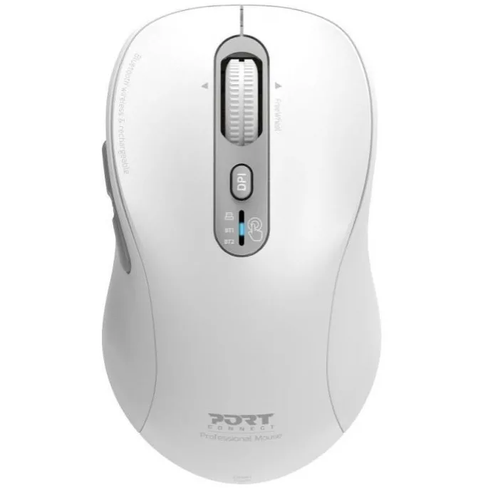 20260203130720_port_designs_asyrmato_bluetooth_pontiki_leyko.jpeg Port Designs Ασύρματο Bluetooth Ποντίκι Λευκό - Image 1