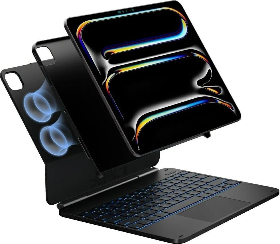 Typecase Edge Flip Cover Ανθεκτική με Πληκτρολόγιο Μαύρη (iPad Air 13 2024/2025) - Image 1