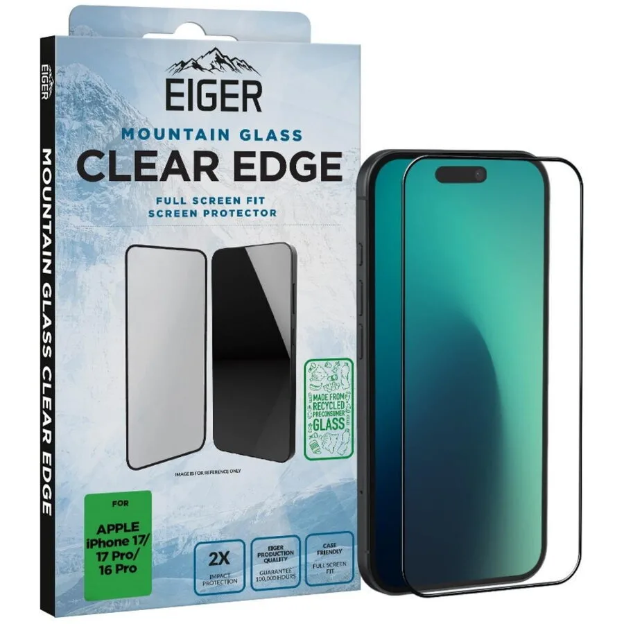 Eiger 3d Mountain Glass Grs Tempered Glass Screen Protector Iphone 17 Iphone 17 Pro 16 Pro Clear - Image 1