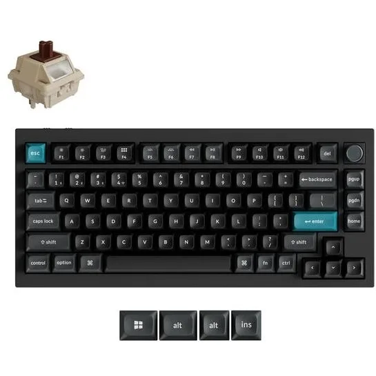 20260224170024_keychron_q1_ultra_8k_asyrmato_gaming_michaniko_pliktrologio_me_keychron_silk_pom_brown_diakoptes_kai_rgb_fotismo_agliko_us.jpeg Keychron Q1 Ultra 8K Q1U-M3 Ασύρματο Gaming Μηχανικό Πληκτρολόγιο με Keychron Silk POM Brown διακόπτες και RGB φωτισμό (Αγγλικό US) - Image 1