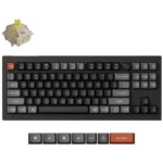 Keychron V3 Ultra 8K V3U-D4 Ασύρματο Gaming Μηχανικό Πληκτρολόγιο με Keychron Silk POM Banana διακόπτες και RGB φωτισμό (Αγγλικό US)