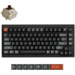 Keychron V1 Ultra 8K V1U-D3 Ασύρματο Gaming Μηχανικό Πληκτρολόγιο 75% με Keychron Silk POM Brown διακόπτες και RGB φωτισμό (Αγγλικό US)