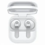 Samsung Galaxy Buds4 Bluetooth Handsfree Ακουστικά με Αντοχή στον Ιδρώτα και Θήκη Φόρτισης Λευκά