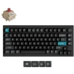 Keychron Q1 Ultra 8K Q1U-M1 Ασύρματο Gaming Μηχανικό Πληκτρολόγιο 75% με Keychron Silk POM Red διακόπτες και RGB φωτισμό (Αγγλικό US)