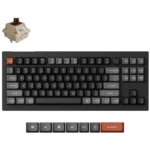 Keychron V3 Ultra 8K V3U-D3 Ασύρματο Gaming Μηχανικό Πληκτρολόγιο με Keychron Silk POM Brown διακόπτες και RGB φωτισμό (Αγγλικό US)