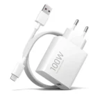 Xiaomi Φορτιστής GaN με Θύρα USB-A και Καλώδιο USB-C 100W Quick Charge 3.0 Λευκός (BHR095VEU)