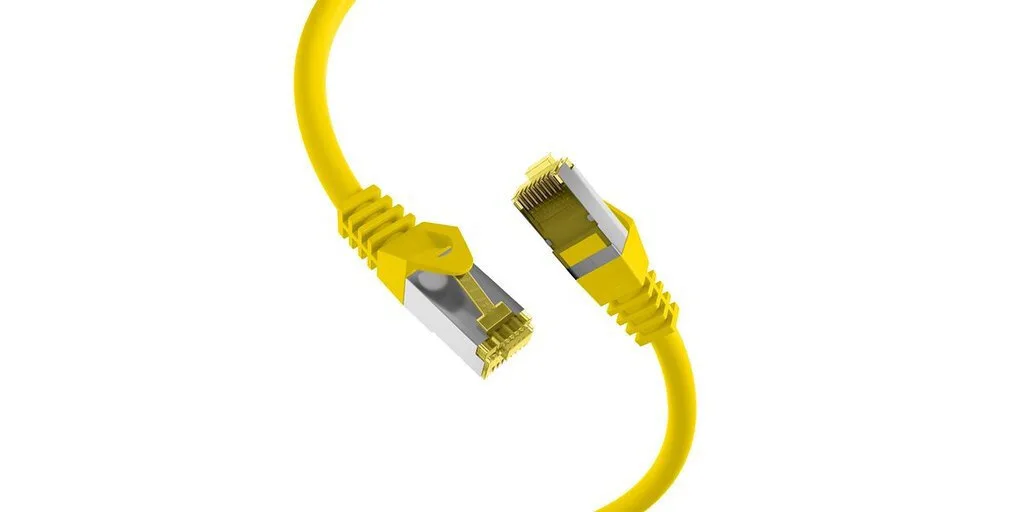EFB S/FTP Cat.6a (Gigabit) Καλώδιο Δικτύου Ethernet Κίτρινο MK7001.0,15Y - Image 1