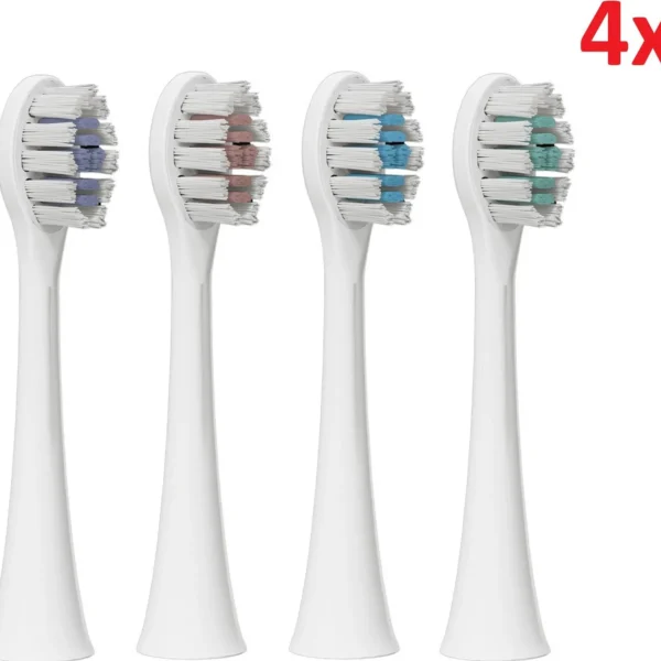 Original Be Lucent Prism Heads Toothbrush Replacement Tips Multicolor 4 Pcs Tooth Sensitivity