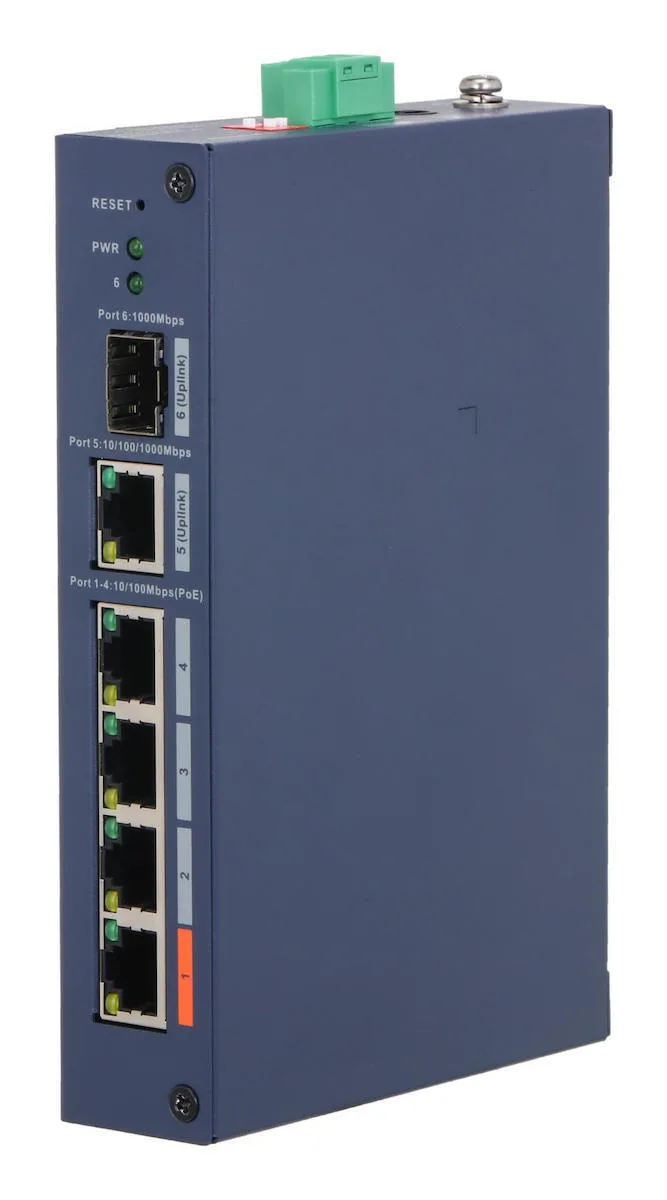 20260313172300_dahua_chs4106_4et_60_managed_l2_poe_switch_me_5_thyres_gigabit_1gbps_ethernet_kai_1_sfp_thyra.jpeg Dahua CHS4106-4ET-60 Managed L2 PoE+ Switch με 5 Θύρες Gigabit (1Gbps) Ethernet και 1 SFP Θύρα - Image 1