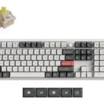 Keychron Q6 Ultra Q6U-P4 Ασύρματο Gaming Πληκτρολόγιο με RGB φωτισμό (Αγγλικό US) Λευκό
