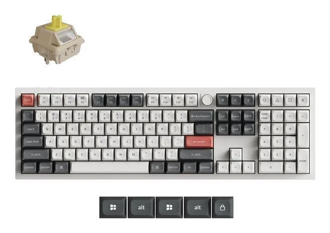20260317130046_keychron_q6_ultra_asyrmato_gaming_pliktrologio_me_rgb_fotismo_agliko_us_leyko.jpeg Keychron Q6 Ultra Q6U-P4 Ασύρματο Gaming Πληκτρολόγιο με RGB φωτισμό (Αγγλικό US) Λευκό - Image 1
