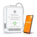 Natural Gas Carbon Monoxide Leak Sensor 2 In 1 Certified Qoltec Tuya Wi-fi 85db Alarm Led