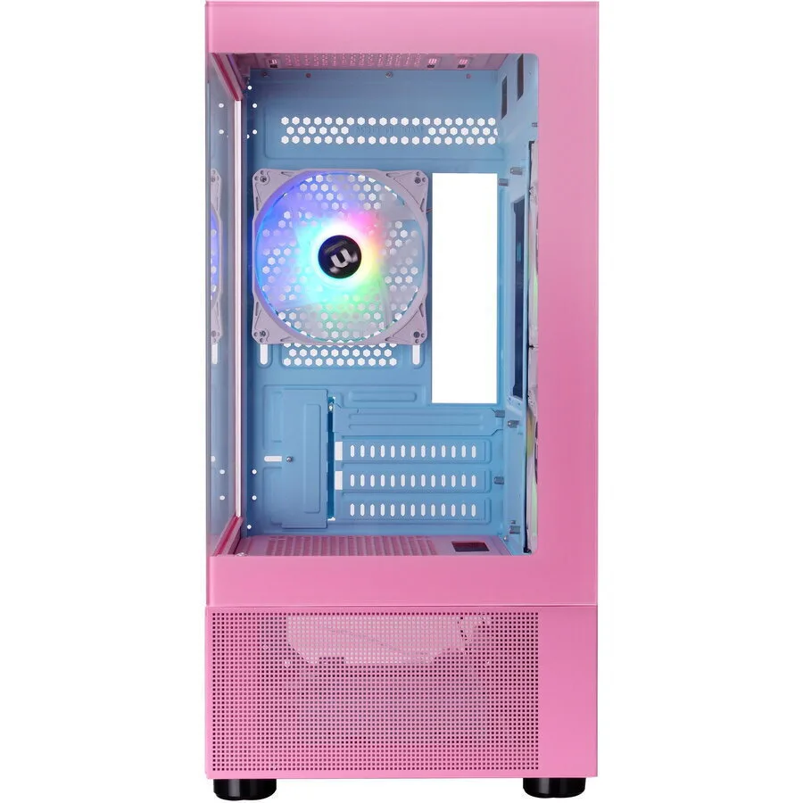 Thermaltake View 170 TG Gaming Micro Tower Κουτί Υπολογιστή με Πλαϊνό Παράθυρο και ARGB Φωτισμό Ροζ - Image 1