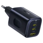 Baseus Φορτιστής Χωρίς Καλώδιο GaN με Θύρα USB-A και 2 Θύρες USB-C 67W Power Delivery Μαύρος (PicoGo AE11)