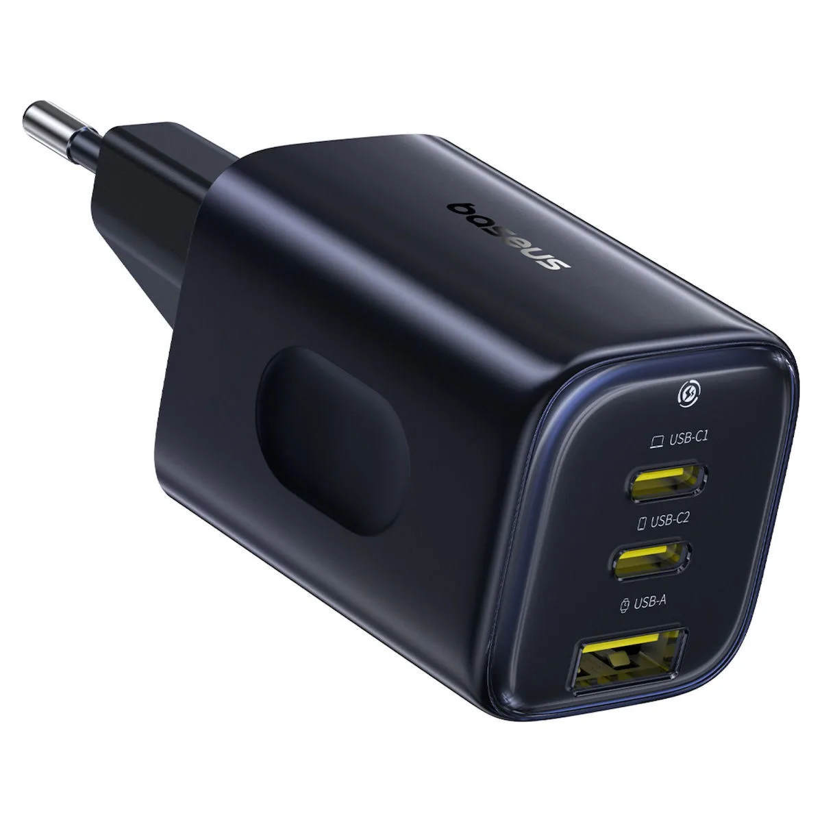 Baseus Φορτιστής Χωρίς Καλώδιο GaN με Θύρα USB-A και 2 Θύρες USB-C 67W Power Delivery Μαύρος (PicoGo AE11) - Image 1