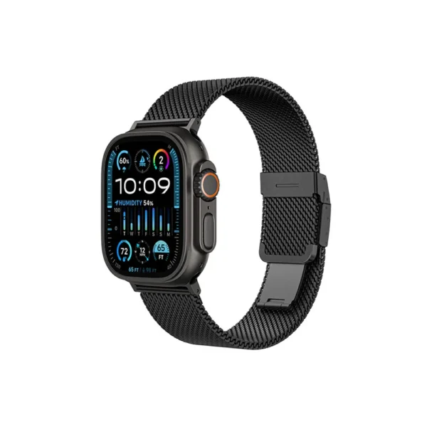 Amazingthing Titan Premium Metal Band Applewatch 38 40 41 42 44 45 46 49 Mm Black