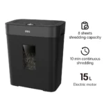 Deli Καταστροφέας Εγγράφων Cross Cut 8 Φύλλων με Κάδο 15lt ET023