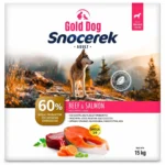 Dog Food 15kg Ξηρά Τροφή Σκύλων Μικρόσωμων & Μεσαίων Φυλών με Βοδινό και Σολομό
