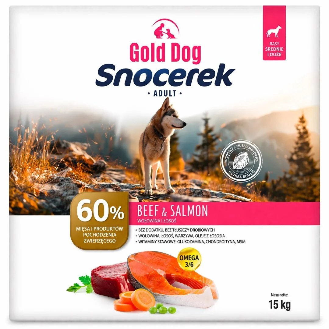 20260417124047_dog_food_15kg_xira_trofi_skylon_mikrosomon_mesaion_fylon_me_vodino_kai_solomo.jpeg Dog Food 15kg Ξηρά Τροφή Σκύλων Μικρόσωμων & Μεσαίων Φυλών με Βοδινό και Σολομό - Image 1