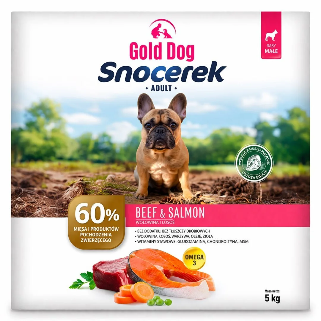 20260417124048_dog_food_5kg_xira_trofi_skylon_mikrosomon_fylon_me_vodino_kai_solomo.jpeg Dog Food 5kg Ξηρά Τροφή Σκύλων Μικρόσωμων Φυλών με Βοδινό και Σολομό - Image 1