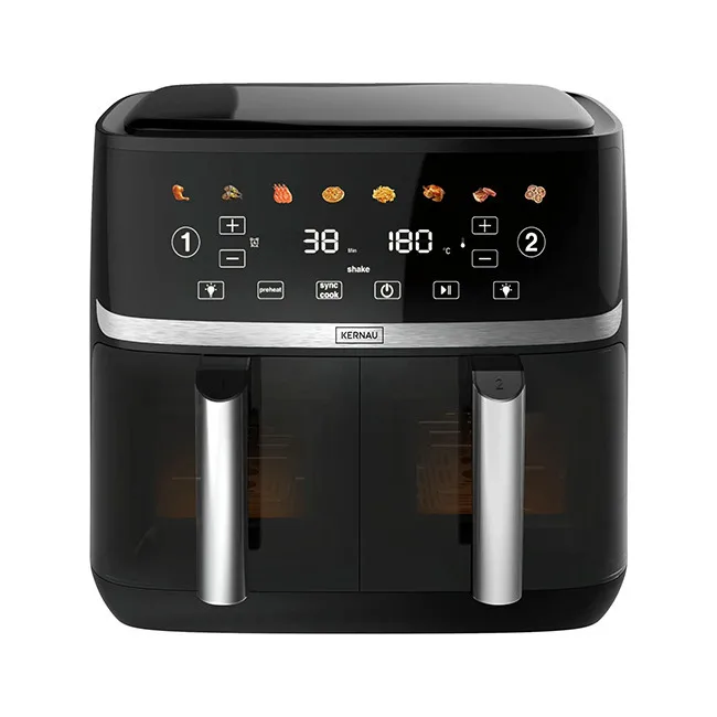 Kernau KSAF 1017 EB Duo Air Fryer με Διπλό Αποσπώμενο Κάδο 10.2lt Μαύρο - Image 1