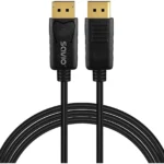 Savio Cable DisplayPort male - DisplayPort male 1m Μαύρο