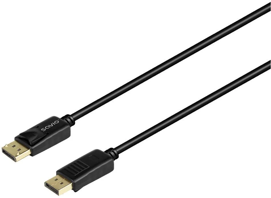 Savio Cable DisplayPort male - DisplayPort male 3m Μαύρο - Image 1